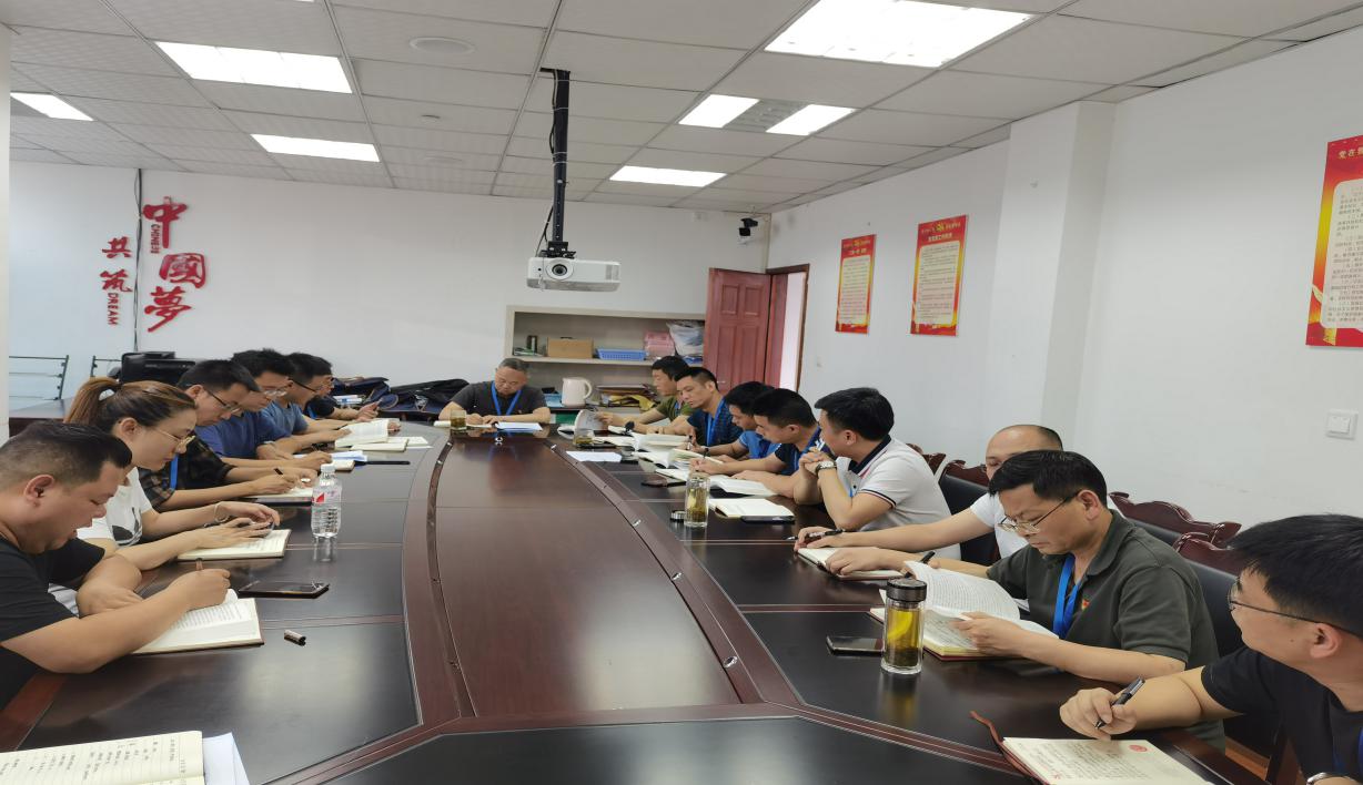 集團公司黨委委員、副總經(jīng)理劉林為二支部上專題黨課